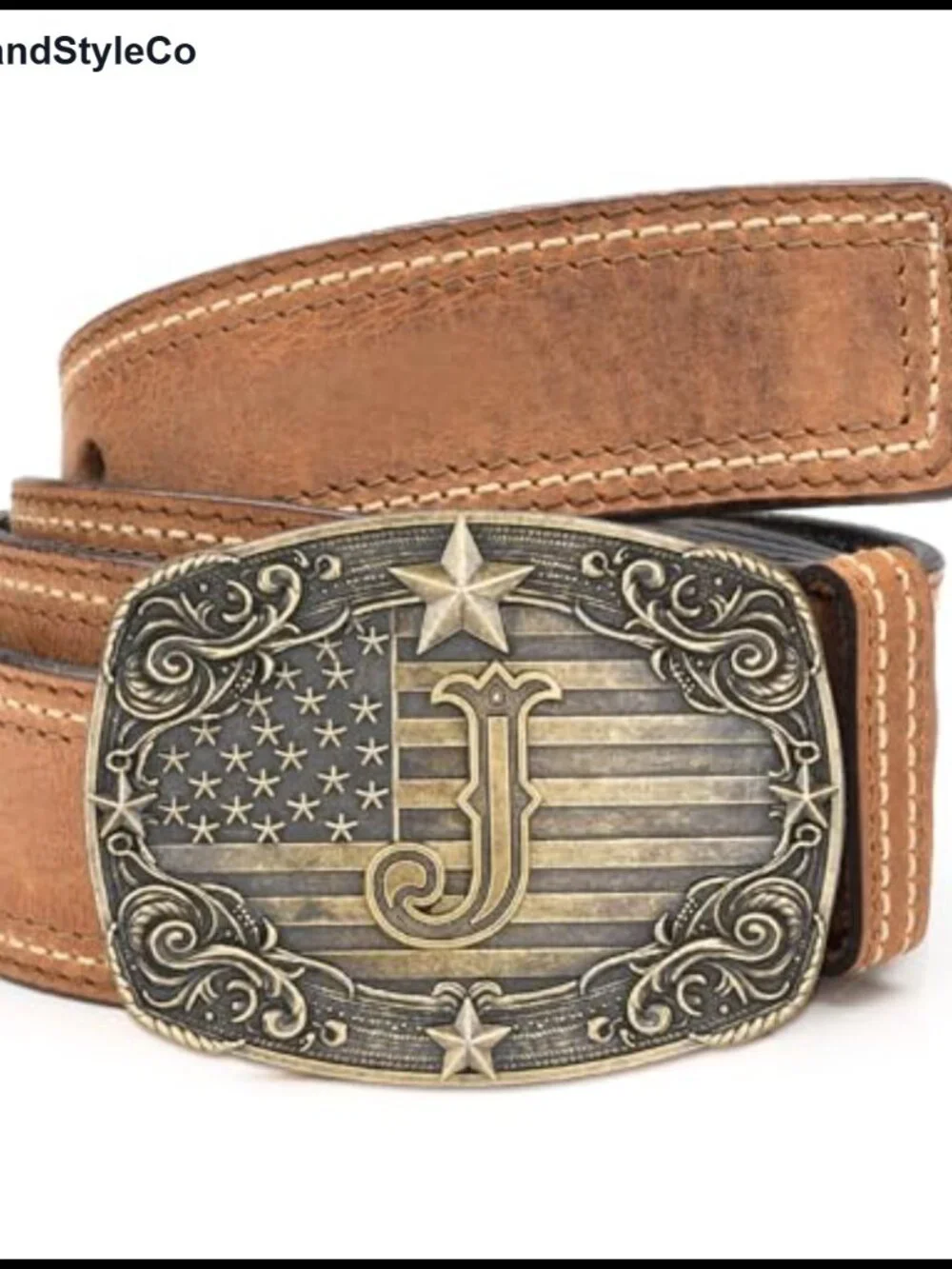 Initial Letter Cowboy Belt Buckle Zinc Alloy Western Belt Buckle Adult